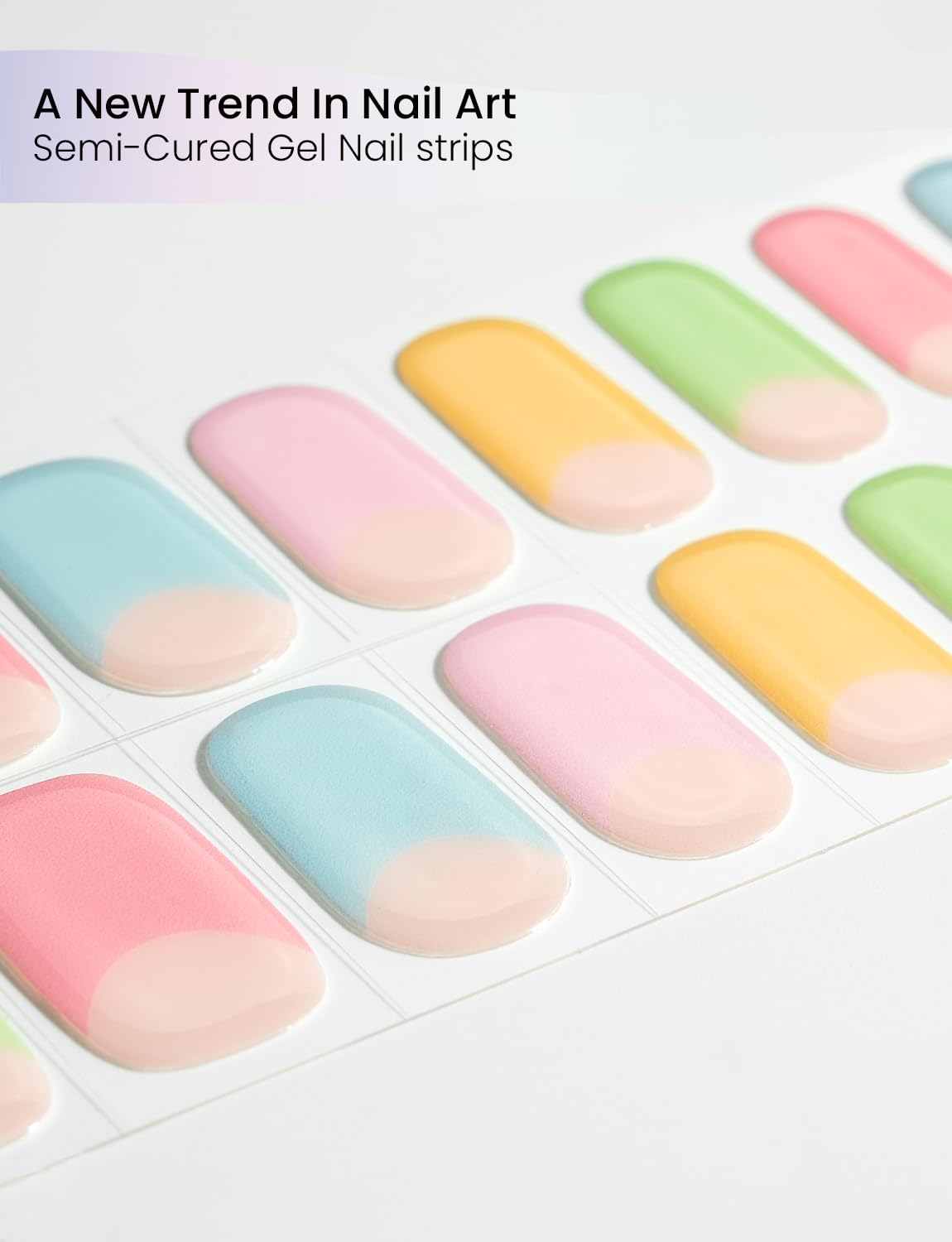 Oauee built-in gel top coat delivers lasting shine and simplified styling.