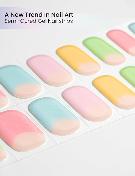 Oauee built-in gel top coat delivers lasting shine and simplified styling.