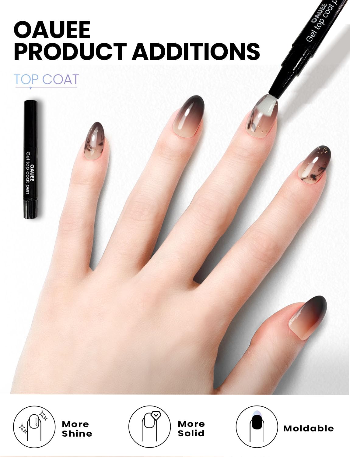 Oauee nail sticker set with tools for precise application
