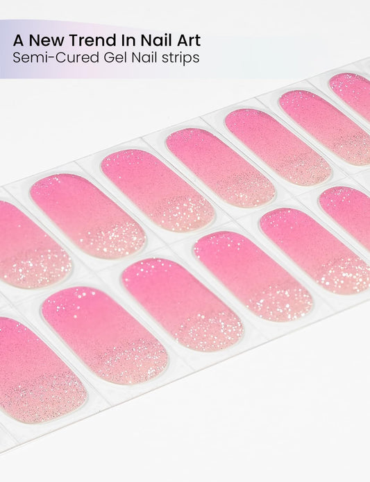 Oauee Orchid Spark built-in gel top coat provides durable shine.