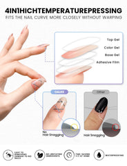 Oauee real gel polish ingredients for a glossy finish without plastic