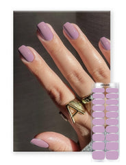 Oauee semi-cured gel nail strips lilac kit front for salon-quality nails at home.