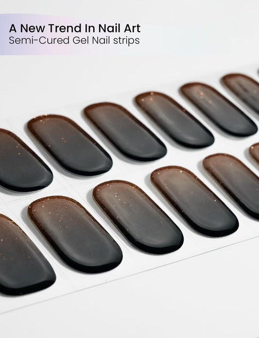 Oauee Opulent Midnight Gold edge-fit close-up showing seamless application.