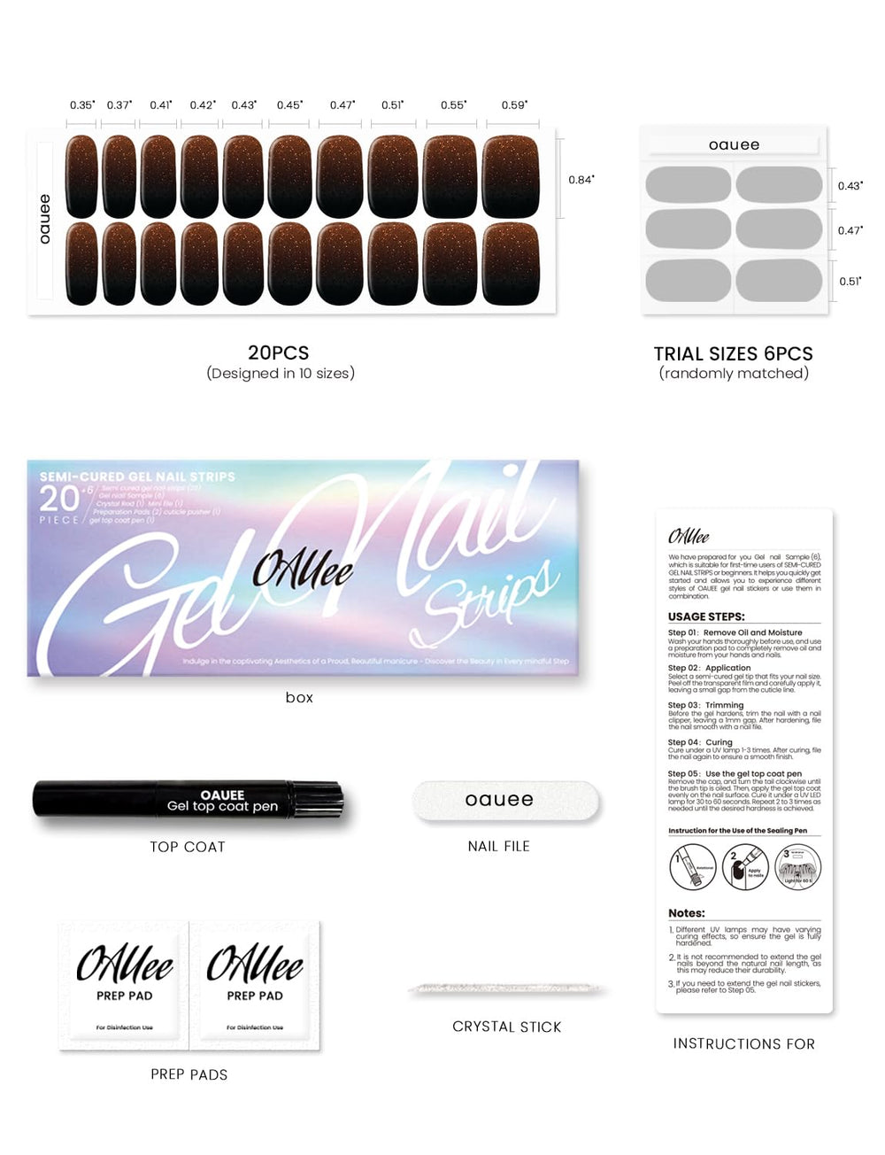 Oauee trial kit and tools promote easy start for beginners.