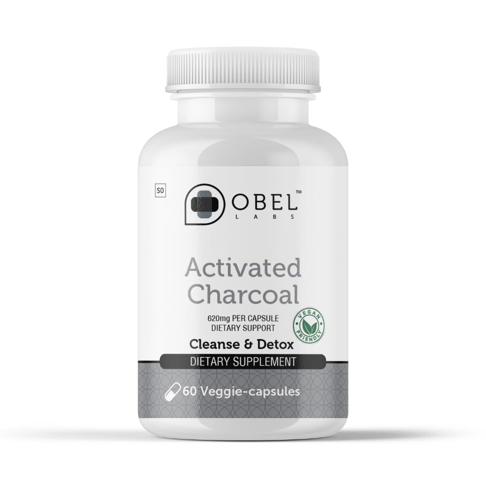 Obel Activated Charcoal Capsules bottle and packaging