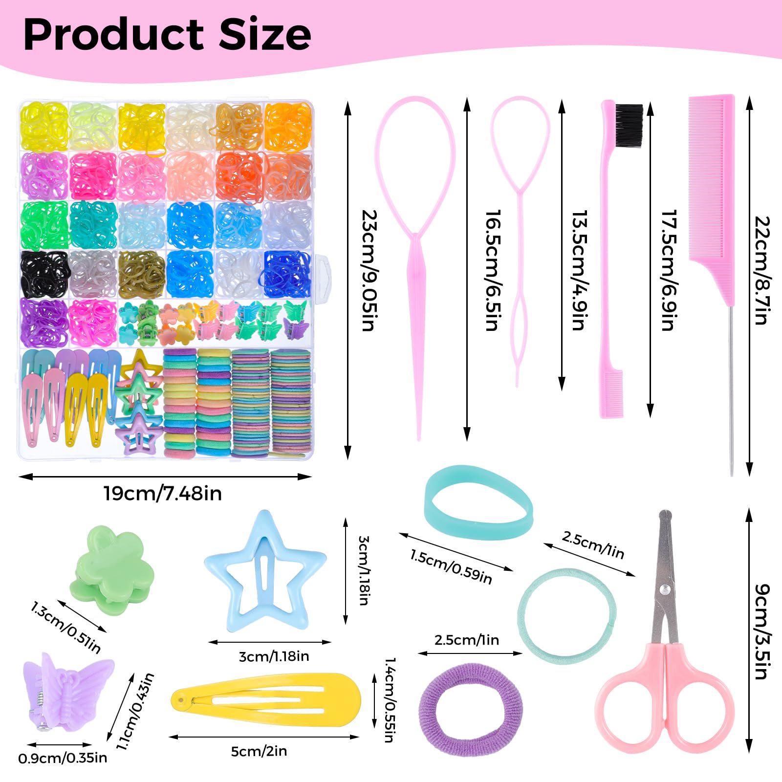 obeoby seamless hair ties set with durable stretch for comfortable hold