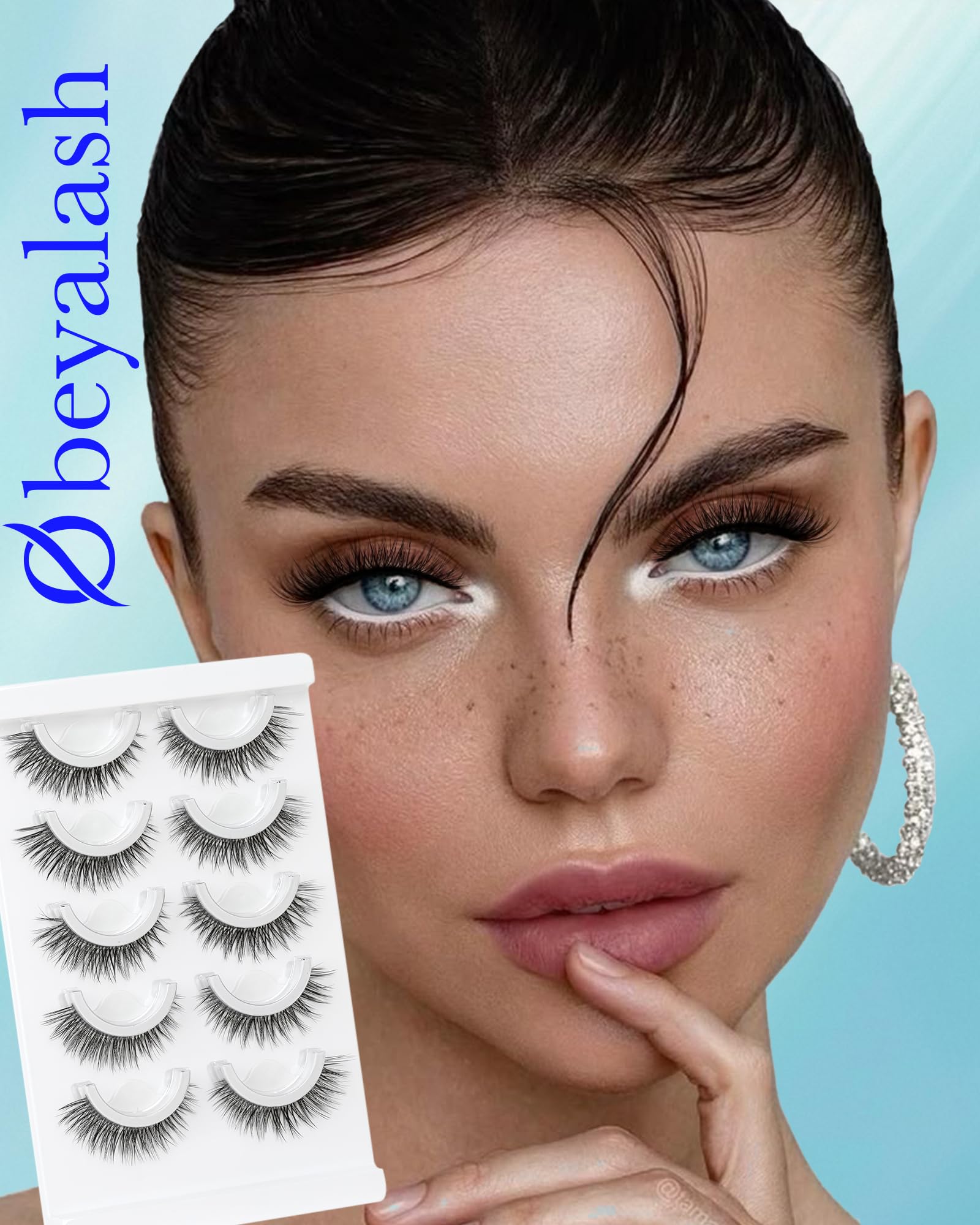 Obeyalash 5-pairs pack showcasing natural lash options