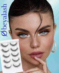 Obeyalash 5-pairs pack showcasing natural lash options