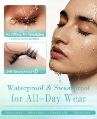 Obeyalash glueless lashes come with tweezers for precise placement.