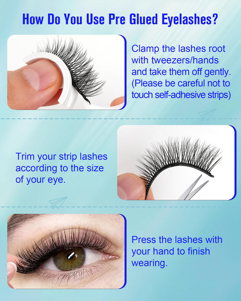 Obeyalash included tweezers for precise application
