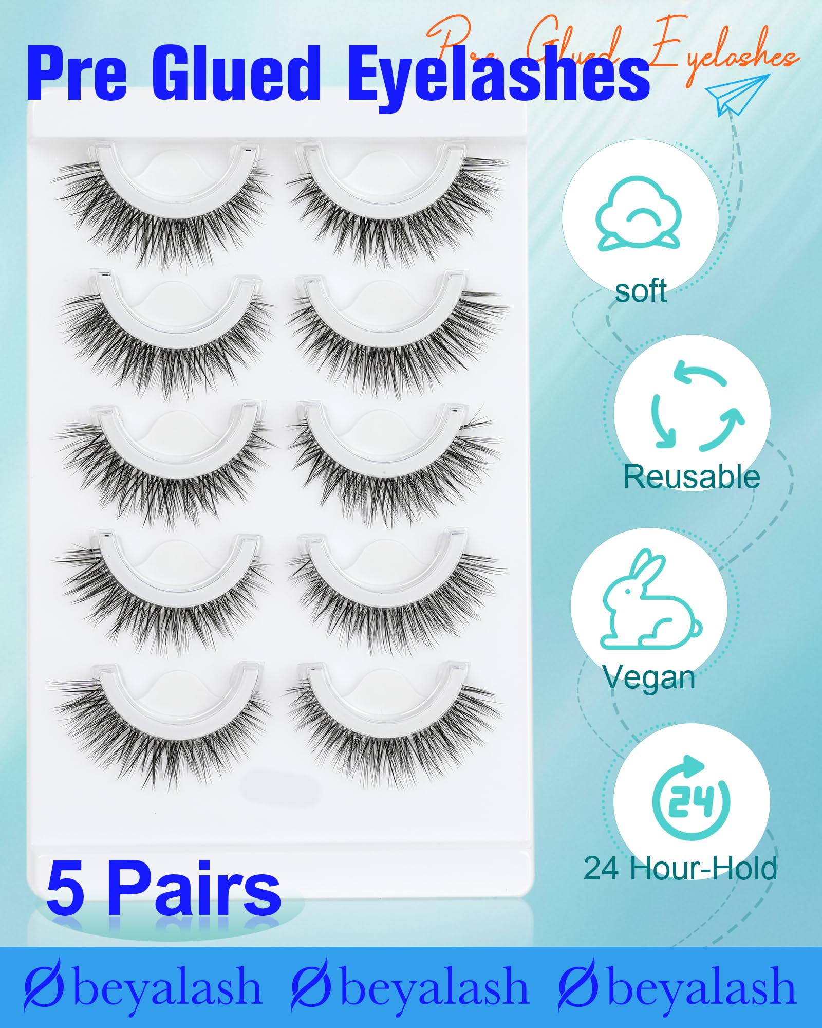 Obeyalash waterproof lashes designed to stay put