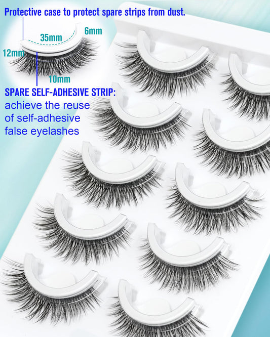 Obeyalash wispy lashes with a soft texture for a defined cat-eye