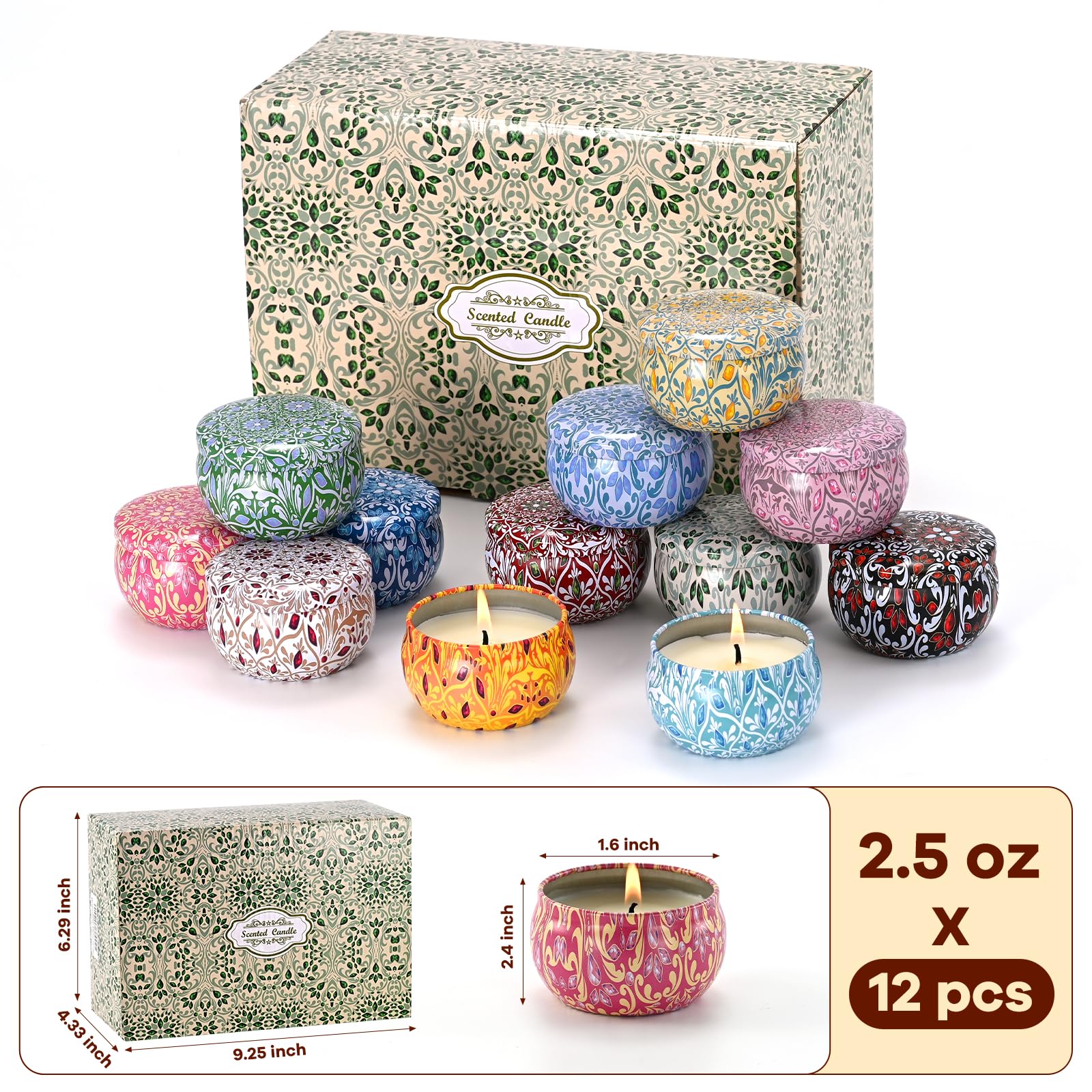 Reusable tin packaging and storage idea from Obisesio candle set