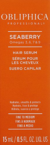 Obliphica Seaberry Leave-In Serum dispenser pump for easy application