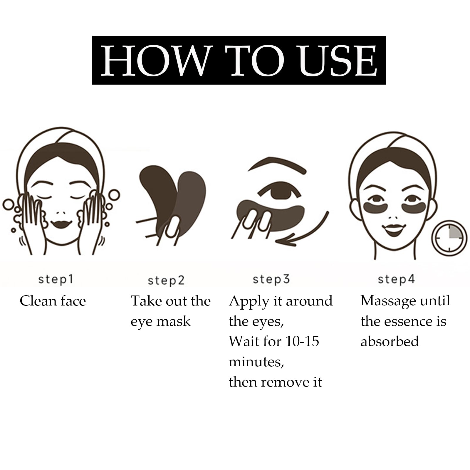 OBRADOYA Zozu Avocado Eye Mask makeup-ready after use