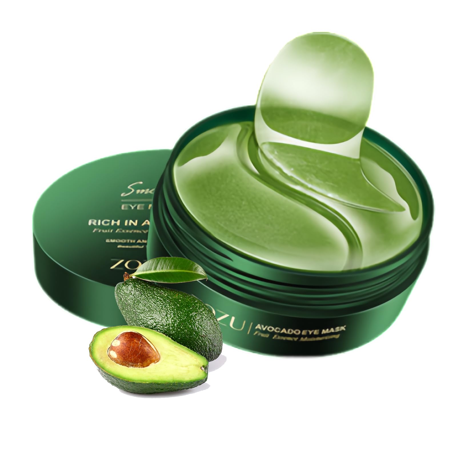 OBRADOYA Zozu Avocado Eye Mask packaging shown for at-home care