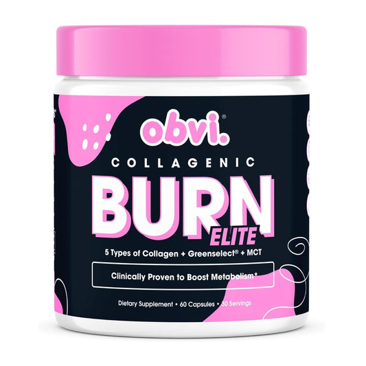 Obvi Burn Elite 60-capsule bottle front label