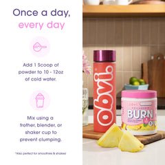 Serving ideas for Obvi Collagenic Burn Powder in smoothies or coffee