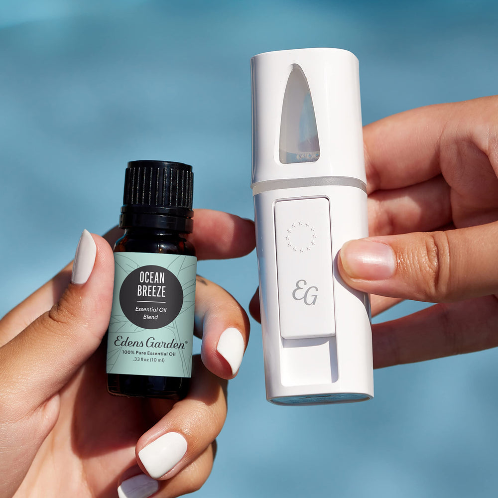 Ocean Breeze essential oil bottle with label 30ml