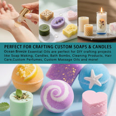 Bath bomb crafting with Ocean Breeze Fragrance Oil