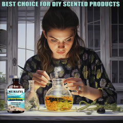 Amber glass bottle packaging and label for Ocean Breeze