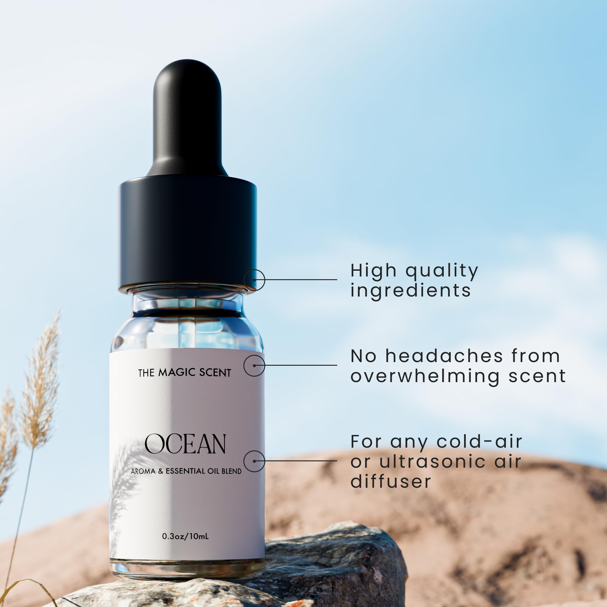 Miami-made Ocean Diffuser Oil bottle