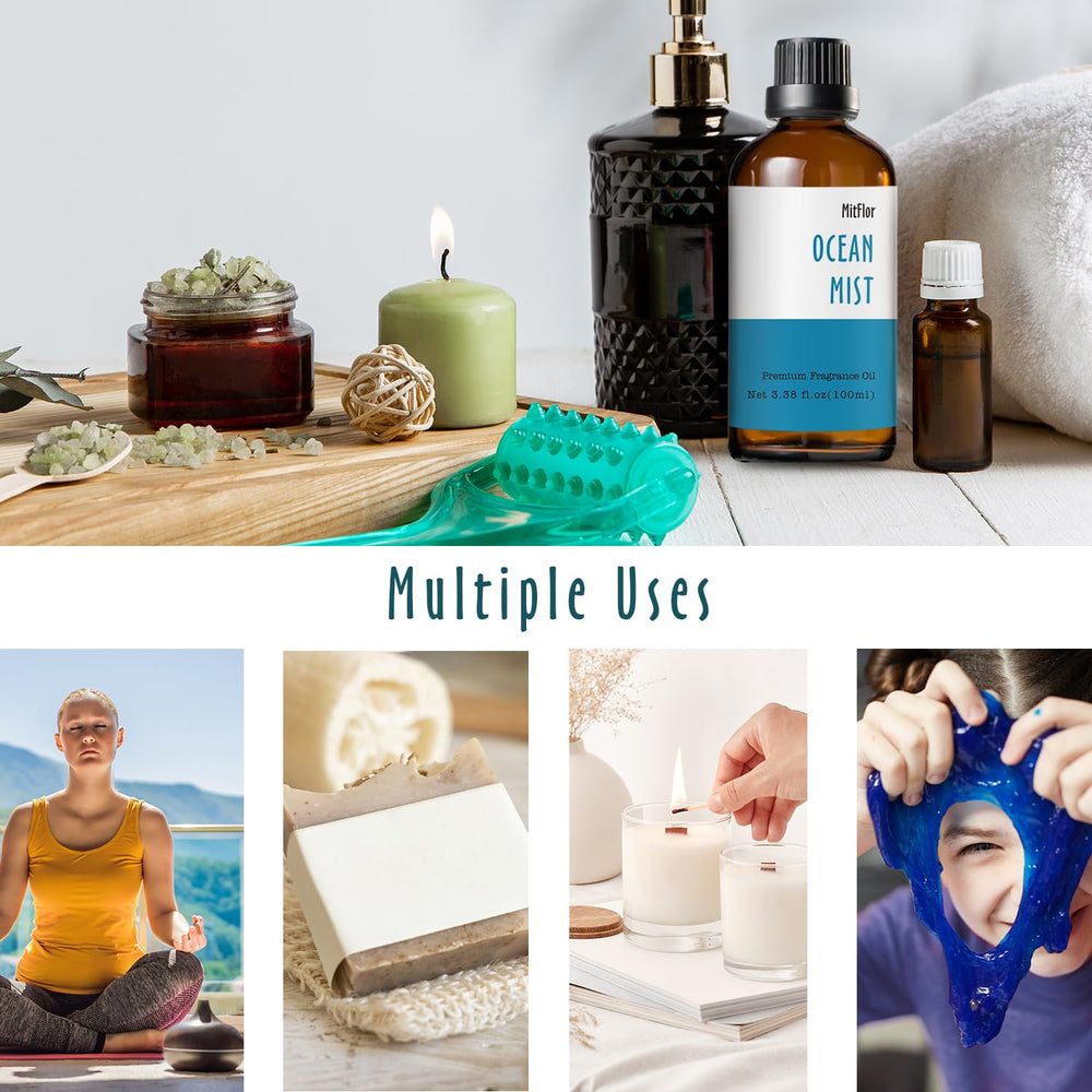Ocean Mist fragrance oil used in candle making