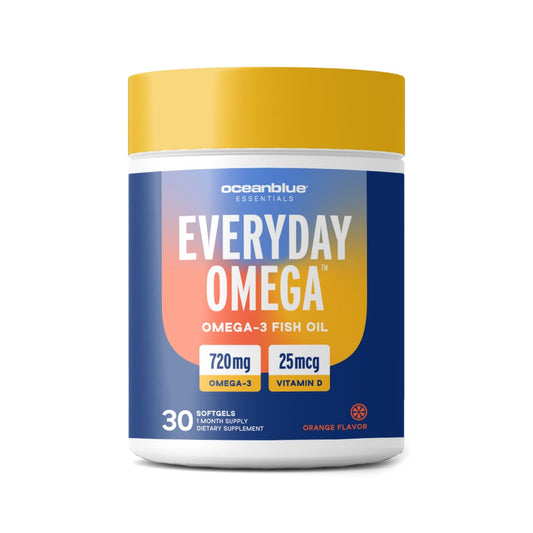 Oceanblue Omega 3 for Women bottle and label