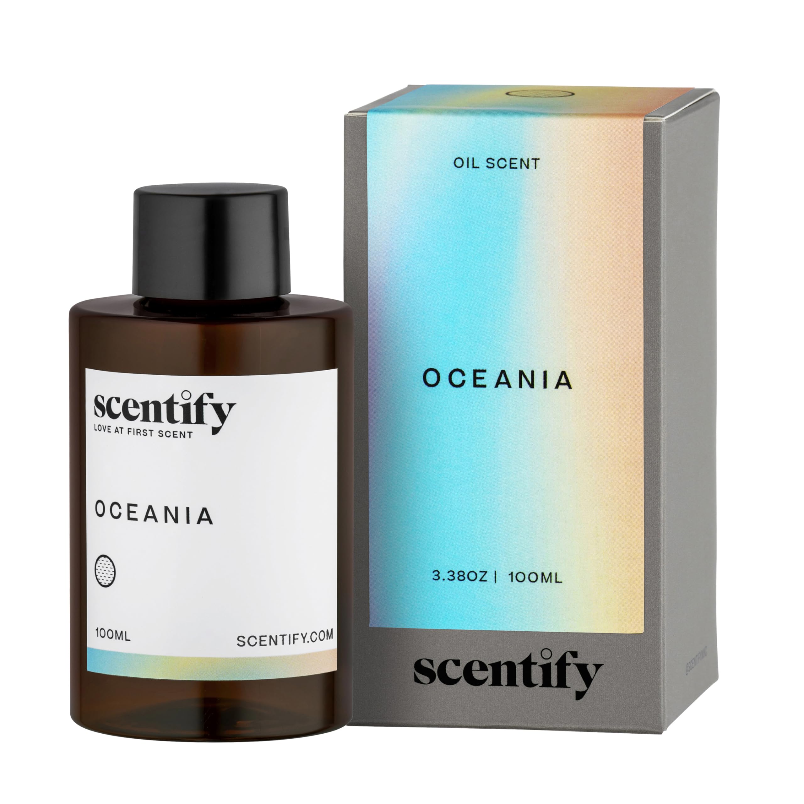 Scentify Oceania diffuser oil refill bottle with orange, apple and lavender notes