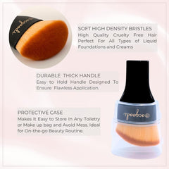 ocgoods brush distributes self-tanner and bronzer for a smooth, even glow.