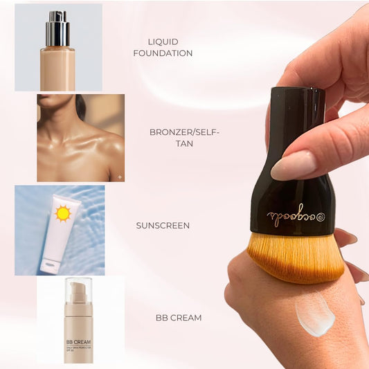 ocgoods blending brush evenly applies sunscreen without mess.
