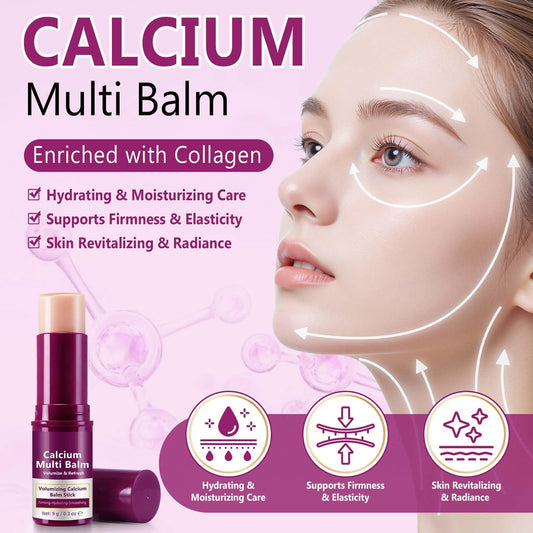 Ocnisdns Calcium Multi Balm Stick near the eyes offers cooling comfort and subtle firming.