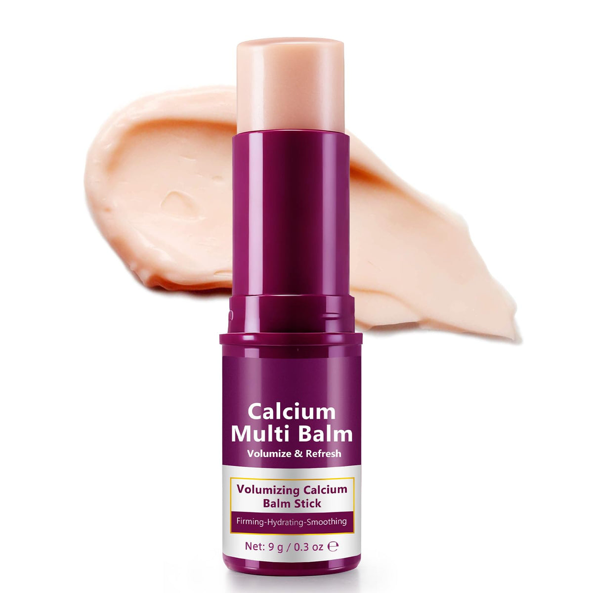 Ocnisdns Calcium Multi Balm Stick on the face provides lightweight hydration and smoothing.