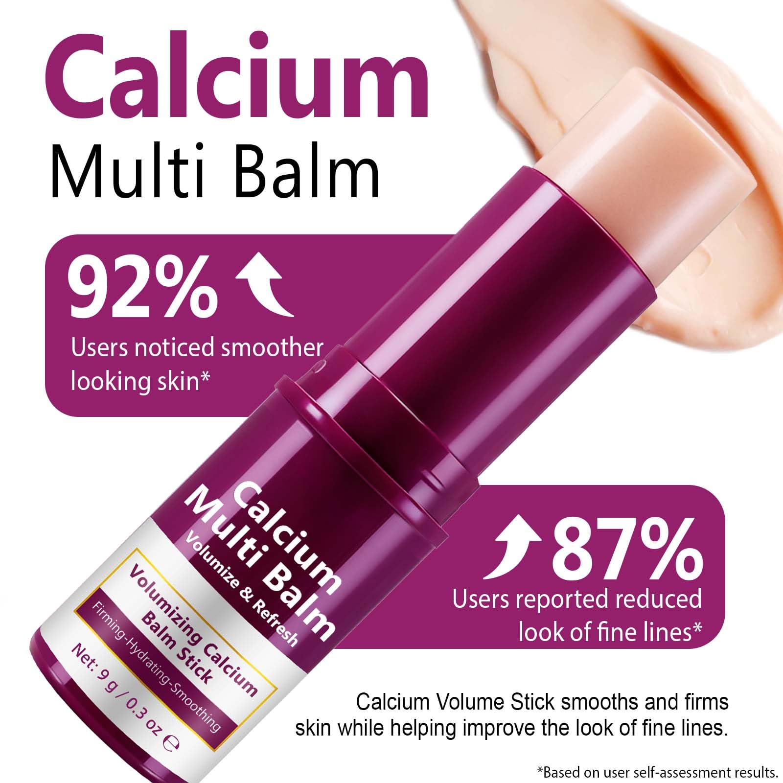 Ocnisdns Calcium Multi Balm Stick with shea butter and vitamin E for comfort.