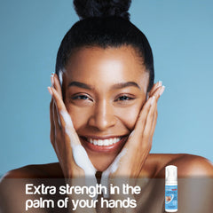 On-the-go eyelid hygiene with pre-lathered foam
