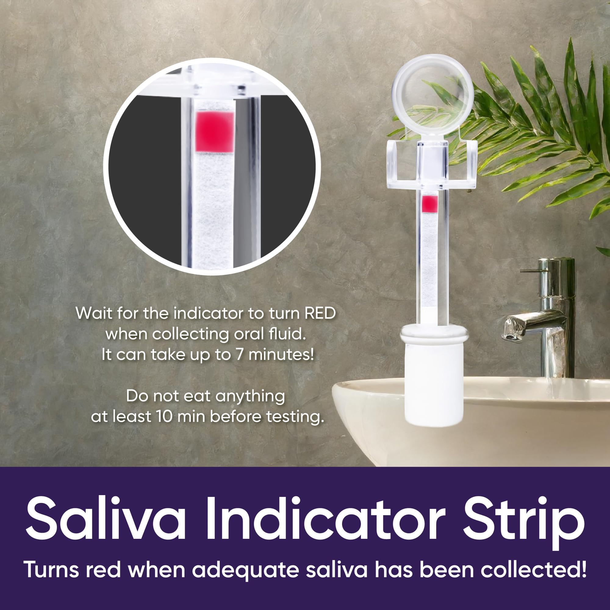 Prime Screen AMP panel depiction for saliva test