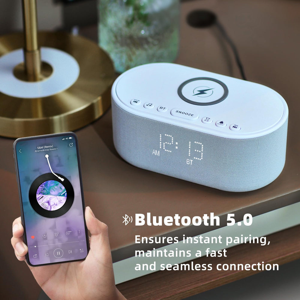 Odokee sound machine snooze button offering easy, gentle wake-ups.