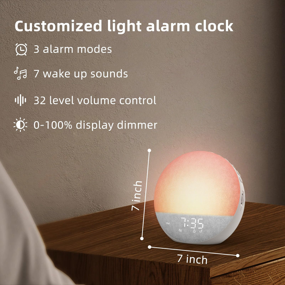 Odokee Sunrise Alarm Clock bedside setup ready for a calm morning routine