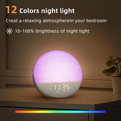 Odokee Sunrise Alarm Clock bedside setup for easy access