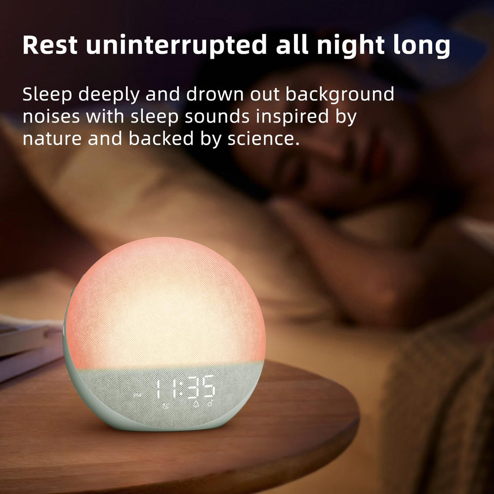 Odokee Sunrise Alarm Clock Bluetooth audio for relaxing podcasts or music