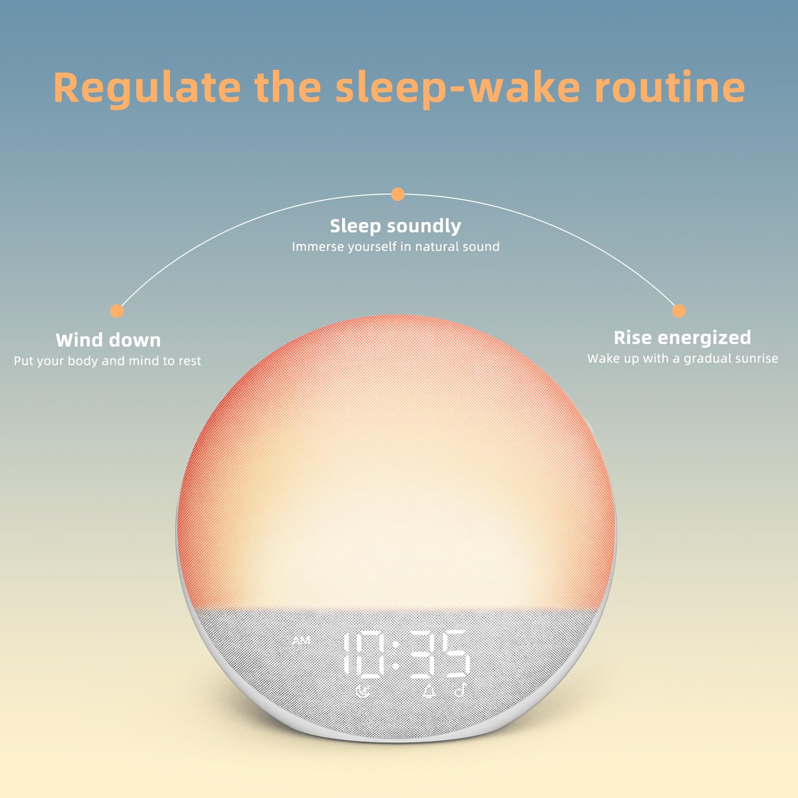 Odokee Sunrise Alarm Clock Bluetooth speaker for immersive bedroom audio