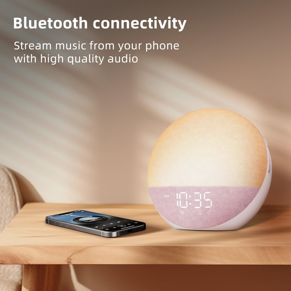 Odokee clock dimmable display highlighting adjustable brightness for reading before sleep.