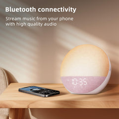 Odokee clock dimmable display highlighting adjustable brightness for reading before sleep.