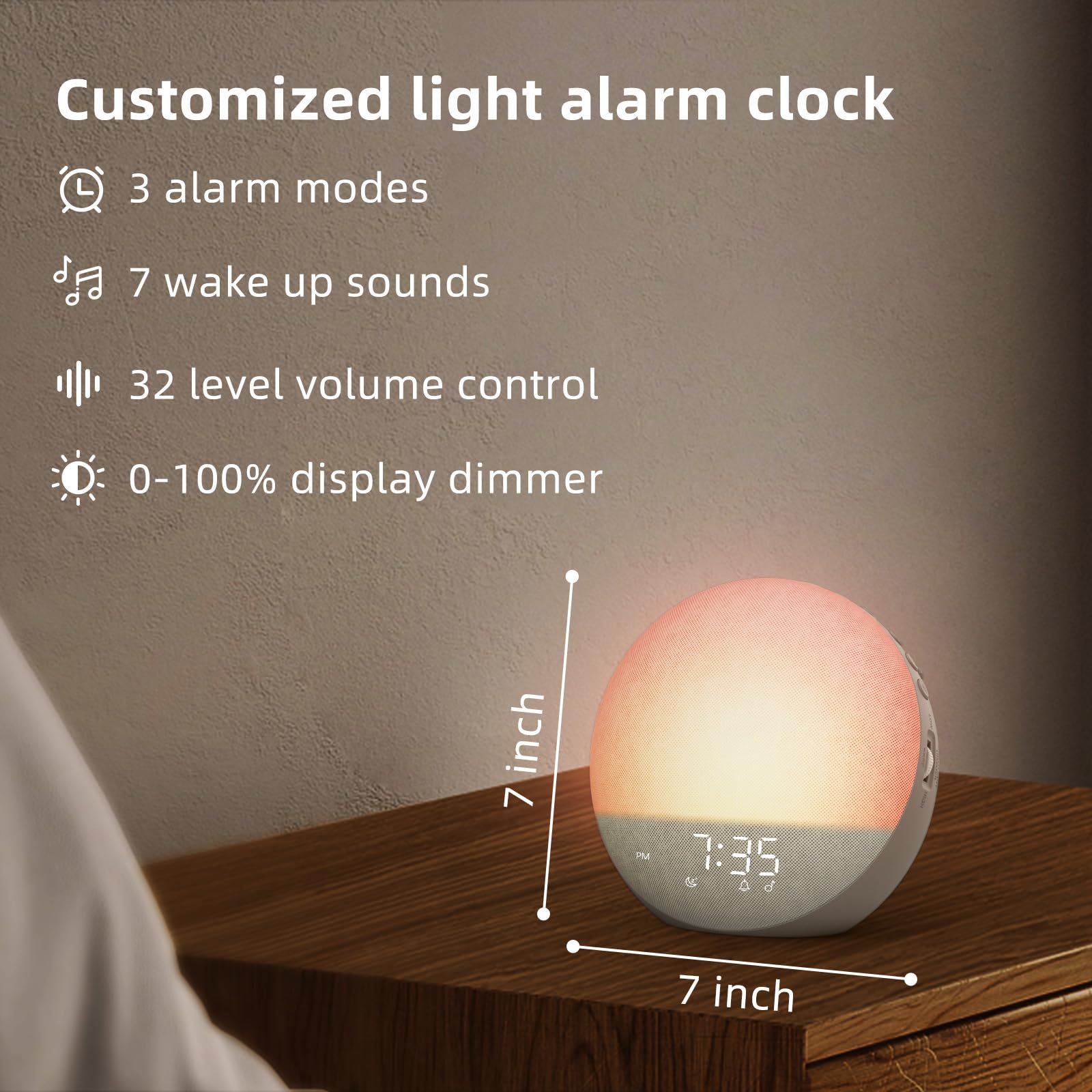 Odokee Sunrise Alarm Clock family-friendly design for routines
