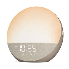 Odokee Sunrise Alarm Clock front view with gentle glow for mornings
