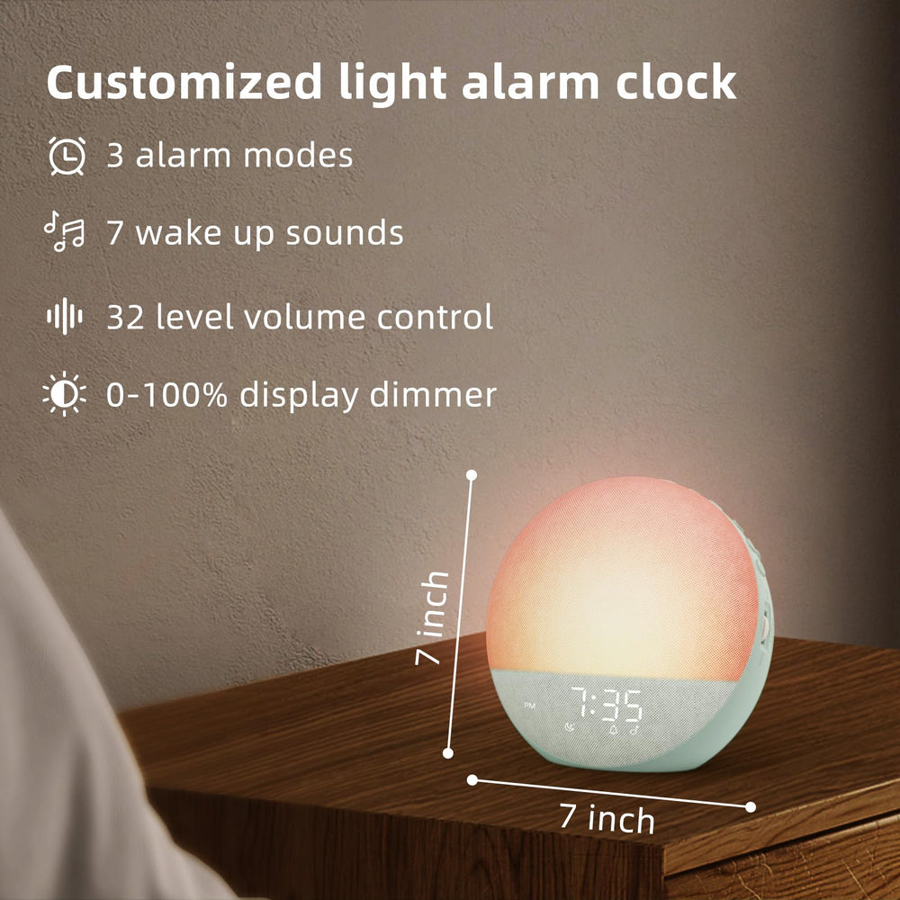 Odokee Sunrise Alarm Clock three wake modes for flexible mornings