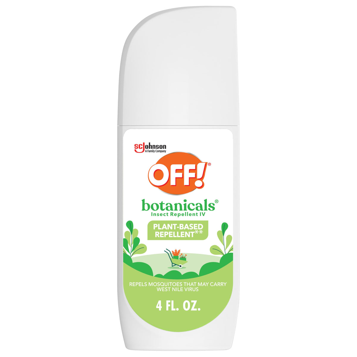 OFF! Botanicals bug spray pump bottle ready for outdoor protection against biting insects.