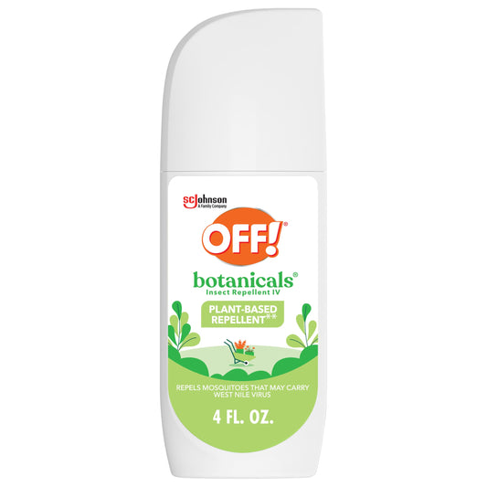 OFF! Botanicals bug spray pump bottle ready for outdoor protection against biting insects.