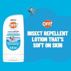 OFF! lotion being applied by a family for outdoor protection
