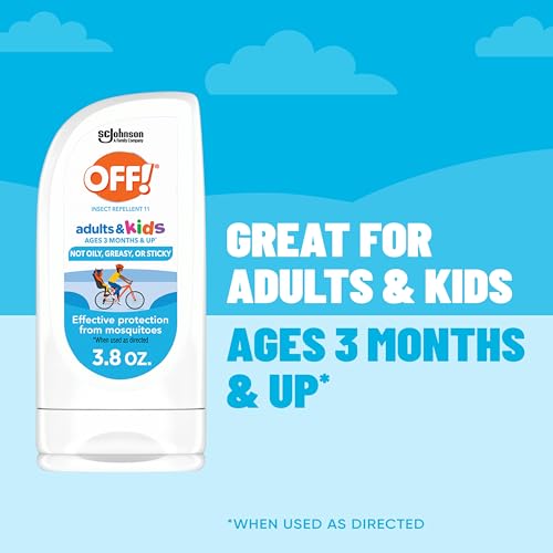 OFF! lotion applied to a child for safe outdoor protection